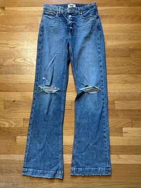 PAIGE Distressed High-Rise Jeans
